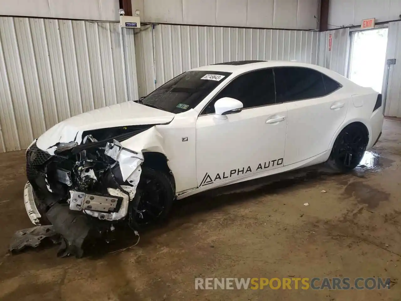 1 Photograph of a damaged car JTHBA1D26K5087804 LEXUS IS 2019