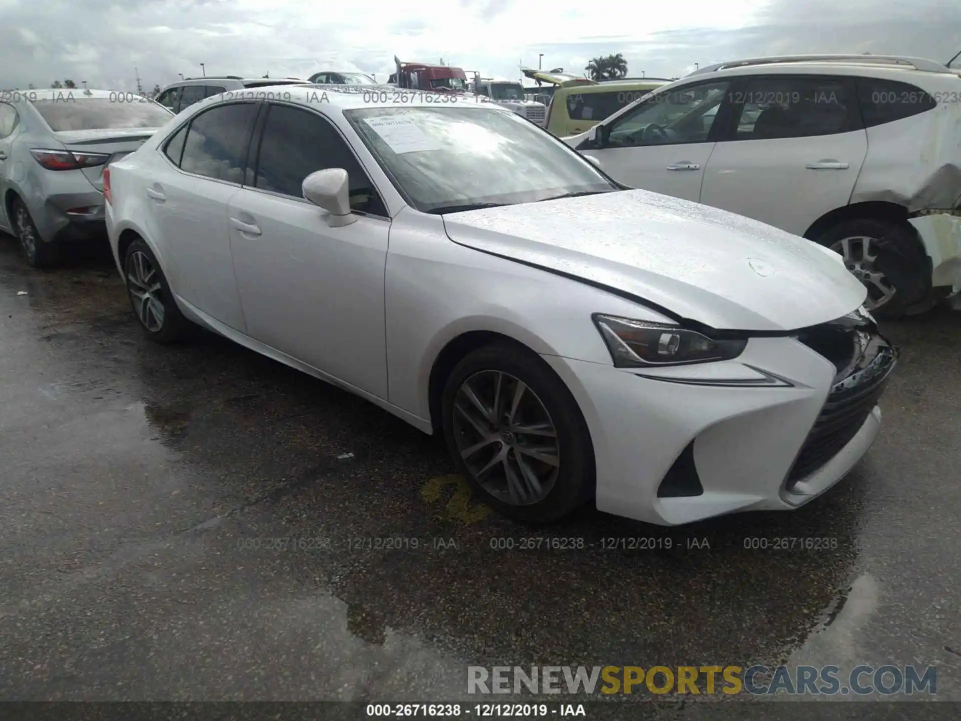 1 Photograph of a damaged car JTHBA1D26K5087835 LEXUS IS 2019