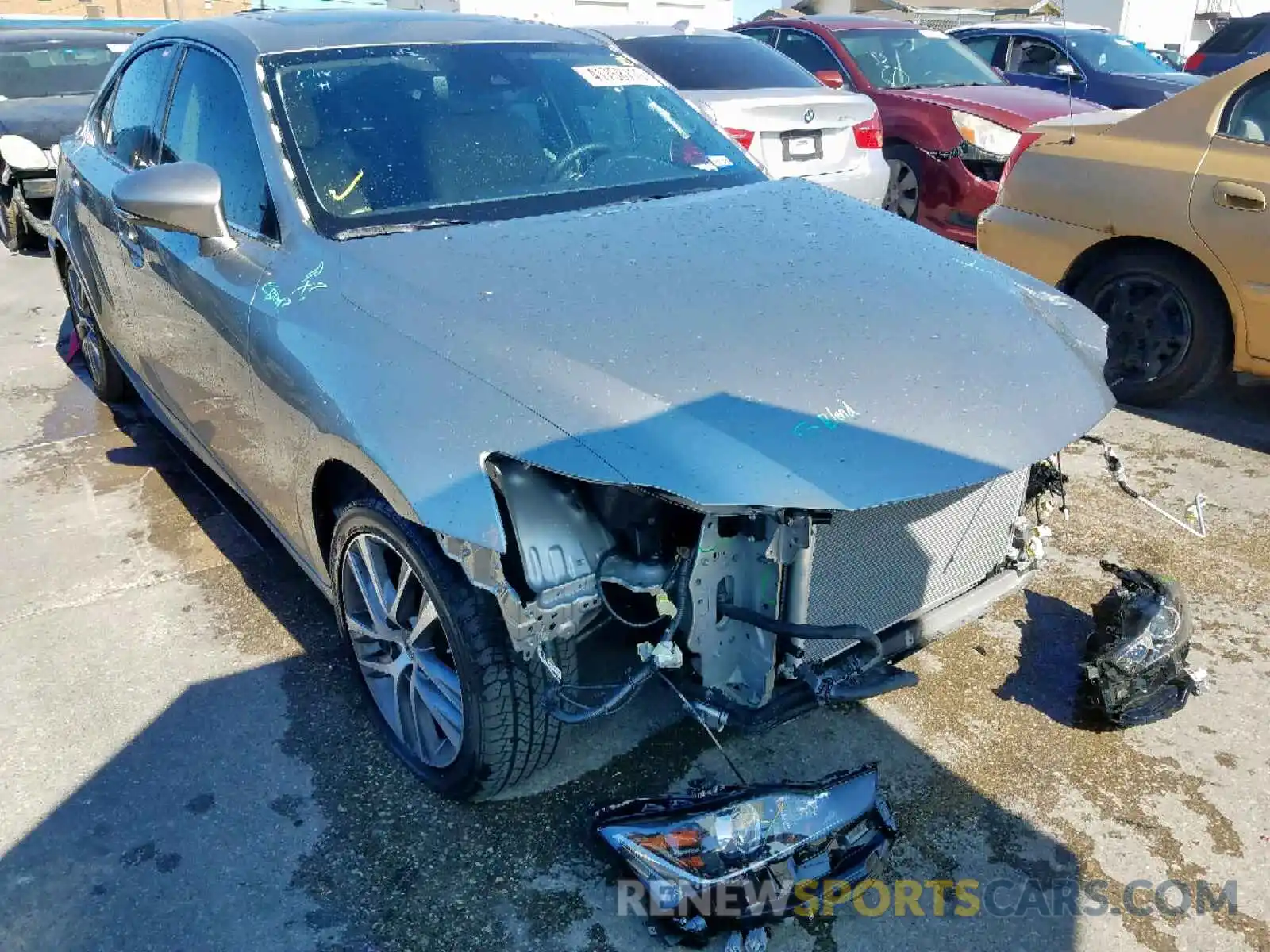 1 Photograph of a damaged car JTHBA1D26K5088063 LEXUS IS 2019