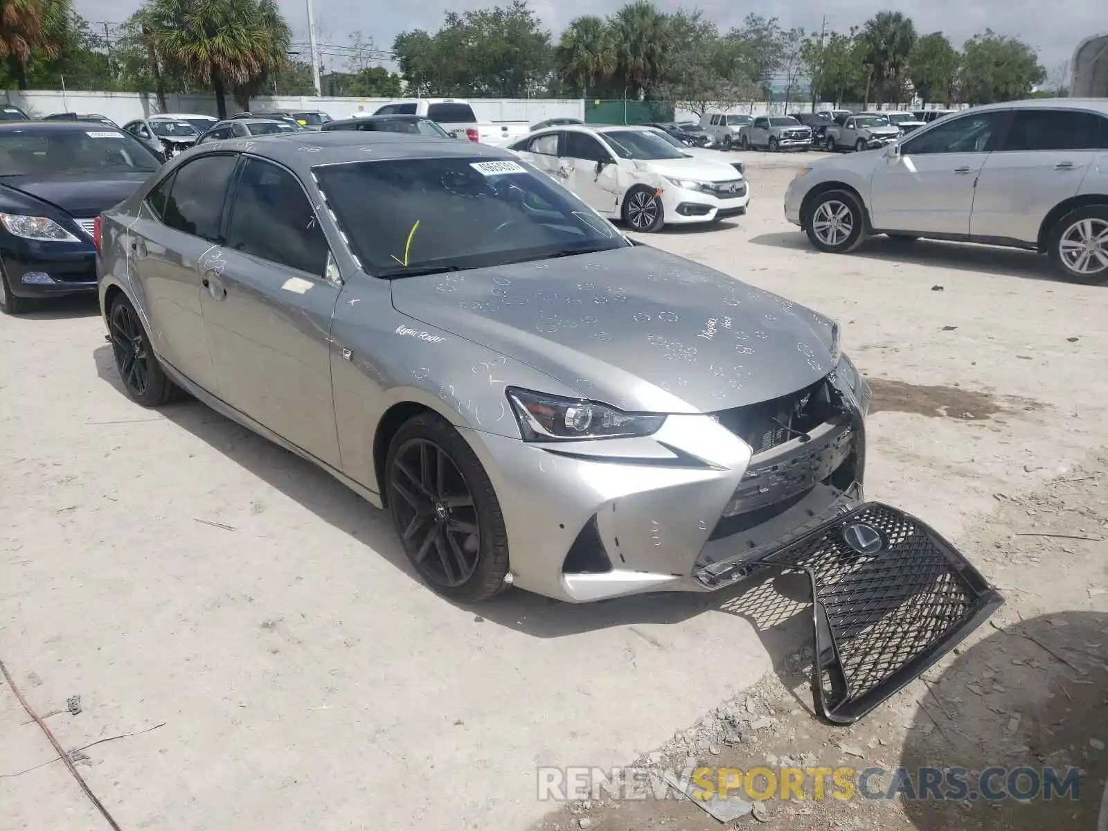 1 Photograph of a damaged car JTHBA1D26K5088144 LEXUS IS 2019