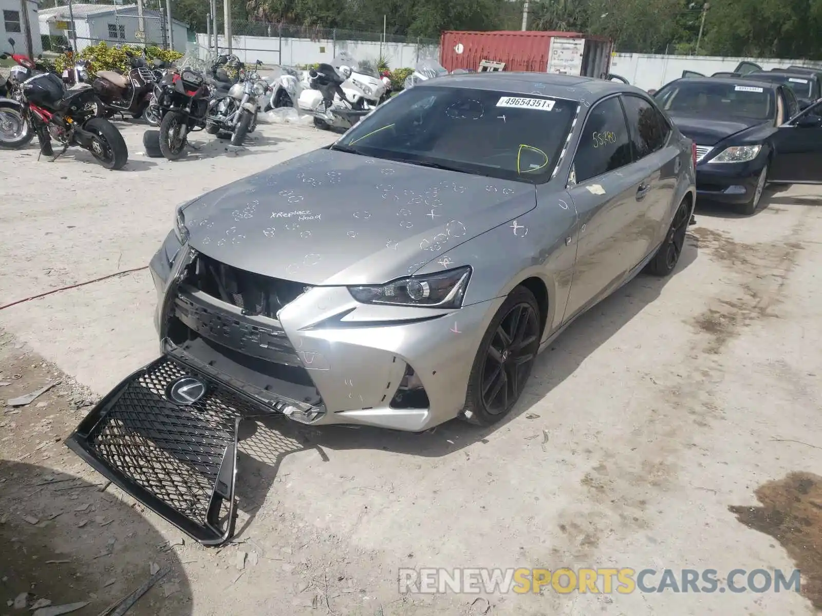 2 Photograph of a damaged car JTHBA1D26K5088144 LEXUS IS 2019