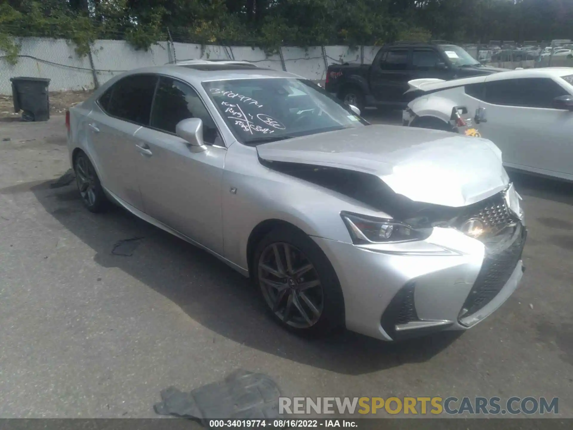 1 Photograph of a damaged car JTHBA1D26K5090699 LEXUS IS 2019