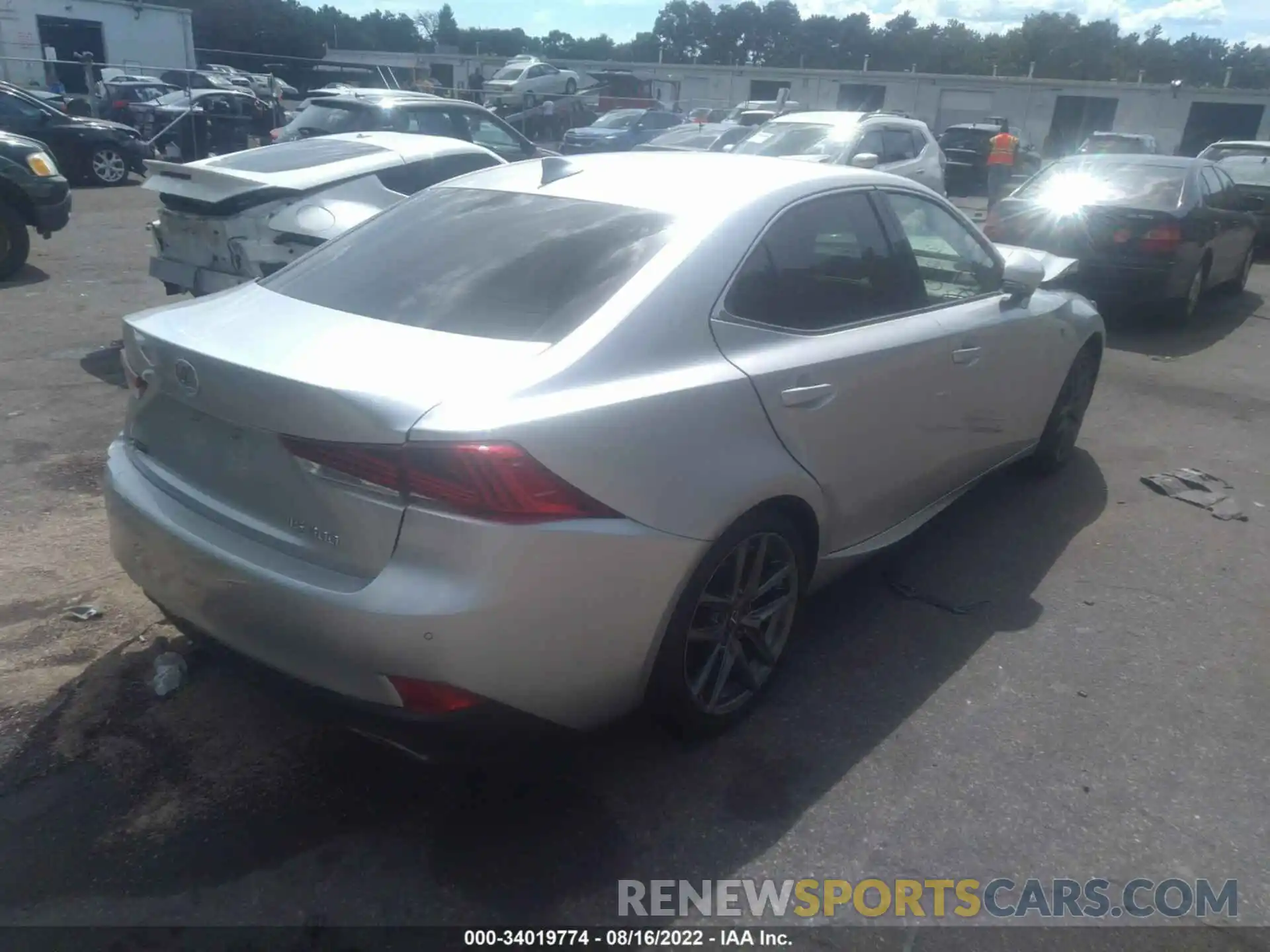 4 Photograph of a damaged car JTHBA1D26K5090699 LEXUS IS 2019