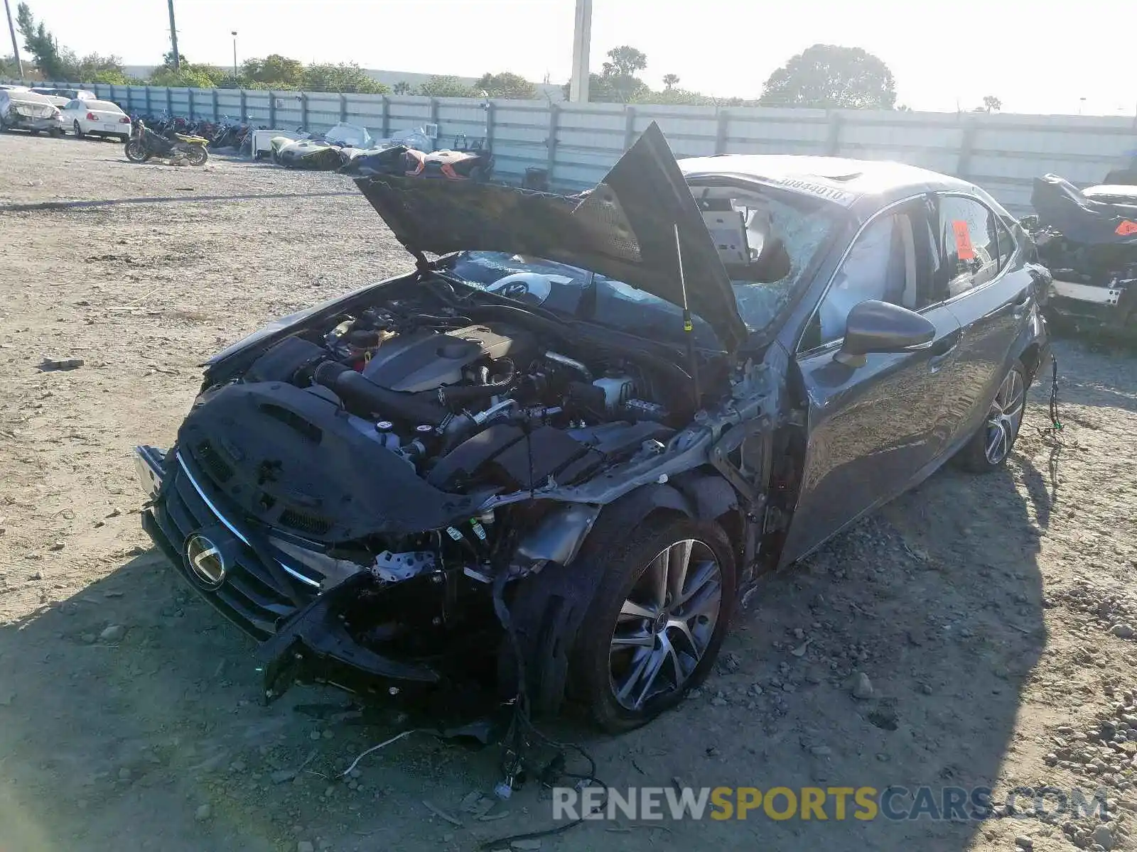 2 Photograph of a damaged car JTHBA1D26K5091707 LEXUS IS 2019