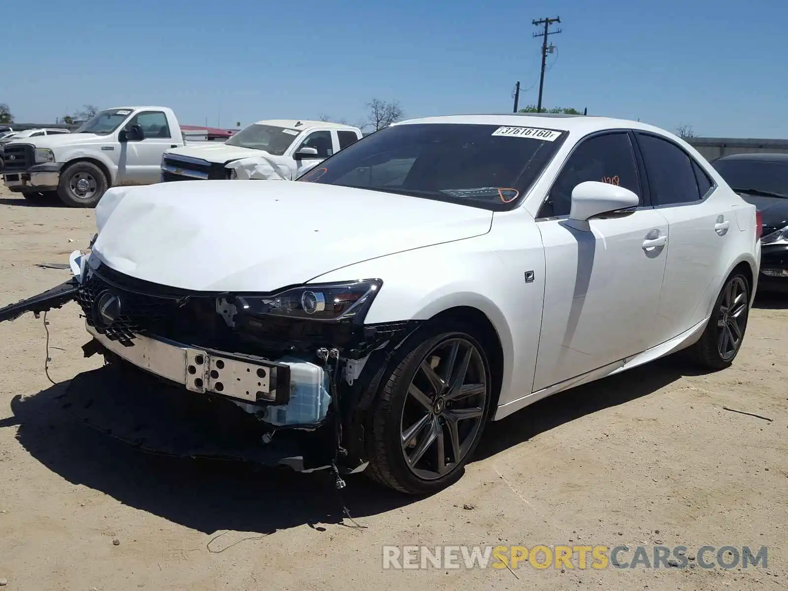 2 Photograph of a damaged car JTHBA1D26K5091917 LEXUS IS 2019