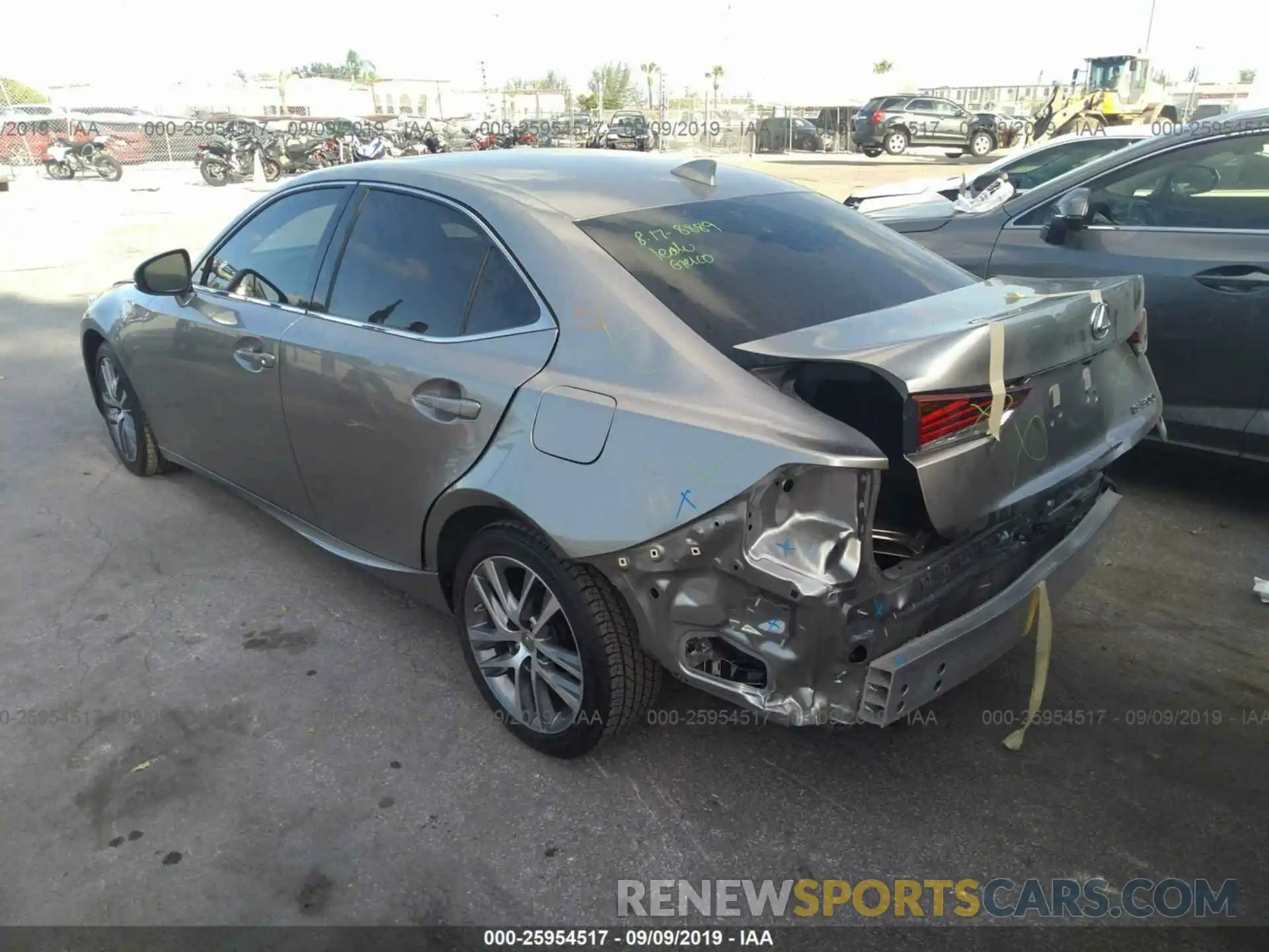 3 Photograph of a damaged car JTHBA1D26K5092632 LEXUS IS 2019