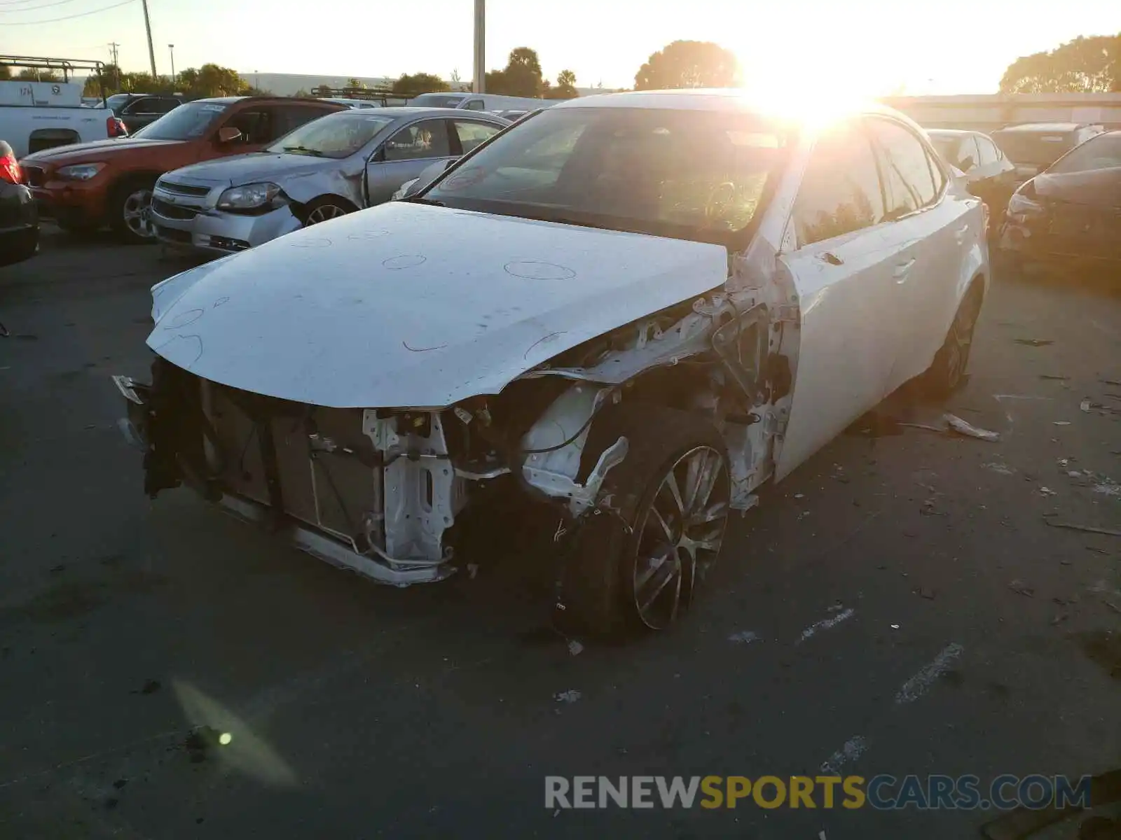 2 Photograph of a damaged car JTHBA1D26K5093201 LEXUS IS 2019