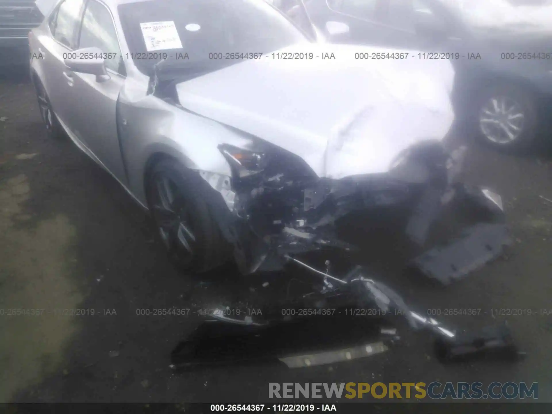 1 Photograph of a damaged car JTHBA1D26K5094994 LEXUS IS 2019