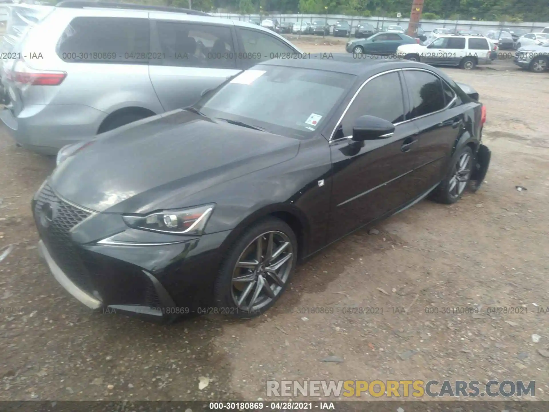 2 Photograph of a damaged car JTHBA1D26K5096888 LEXUS IS 2019