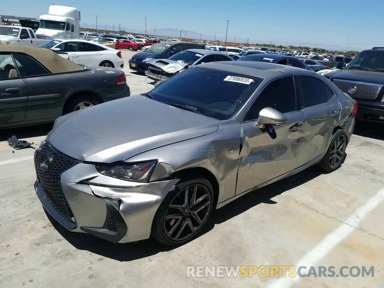 2 Photograph of a damaged car JTHBA1D26K5097331 LEXUS IS 2019