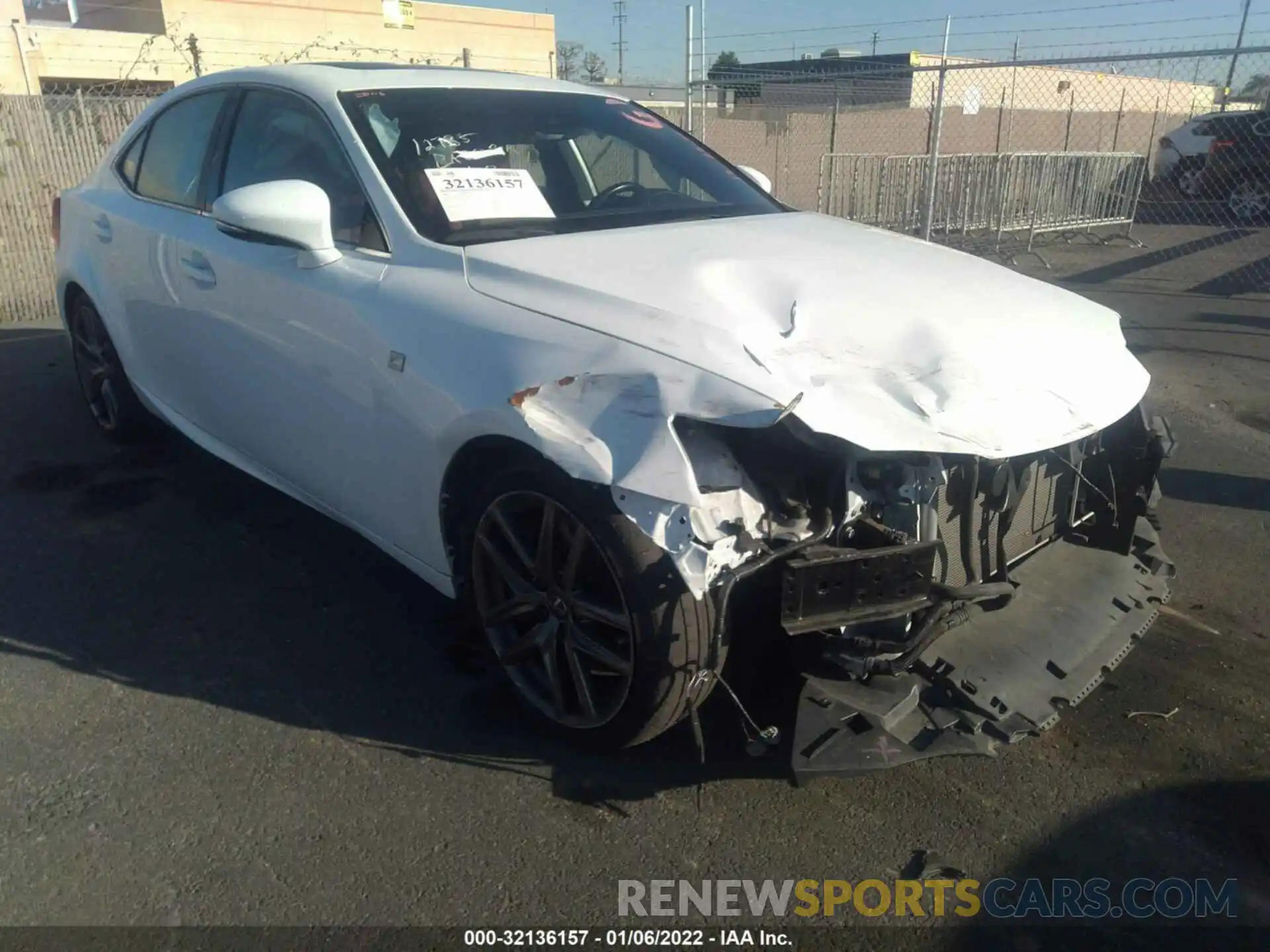 1 Photograph of a damaged car JTHBA1D26K5100194 LEXUS IS 2019