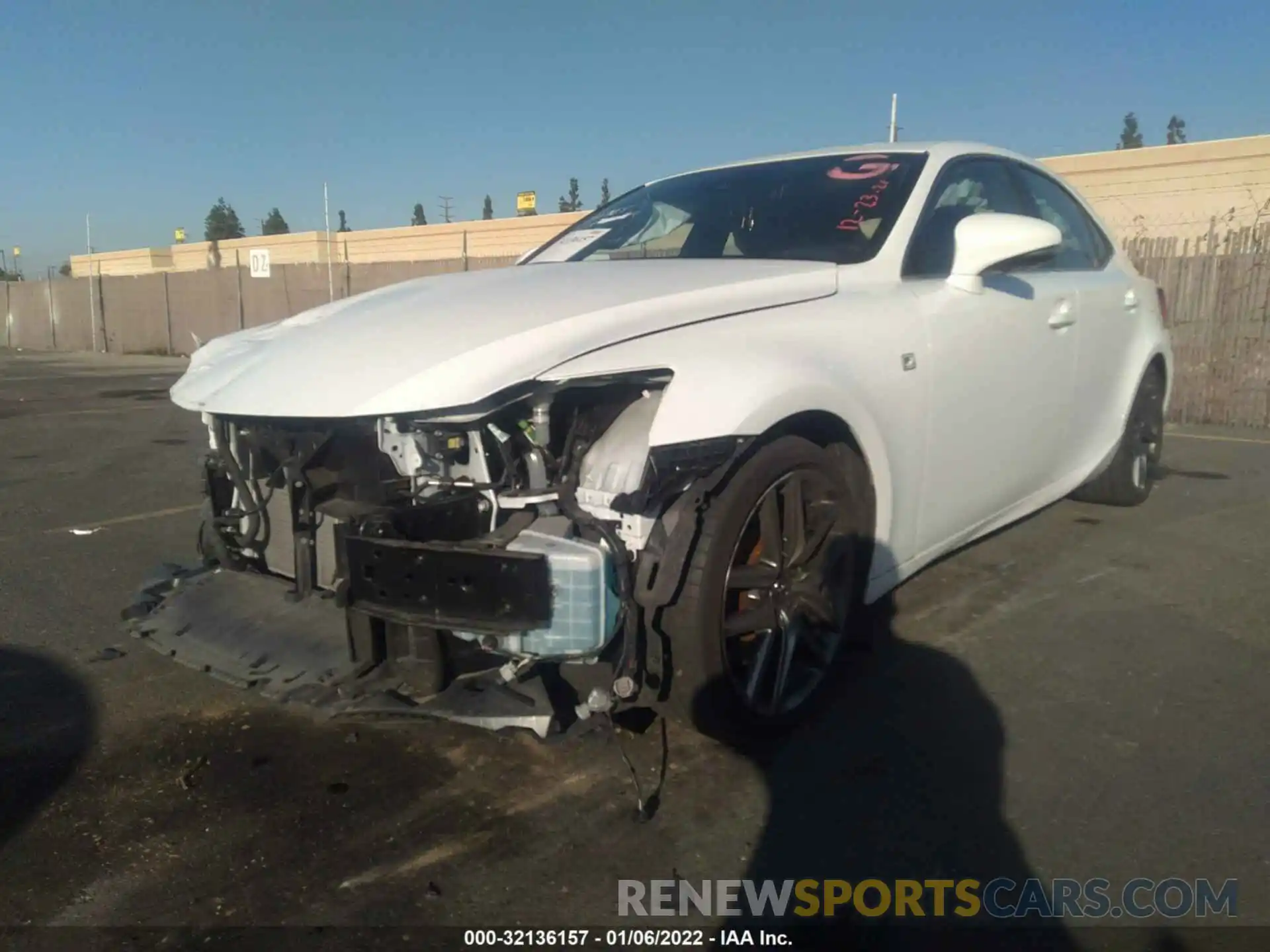 2 Photograph of a damaged car JTHBA1D26K5100194 LEXUS IS 2019