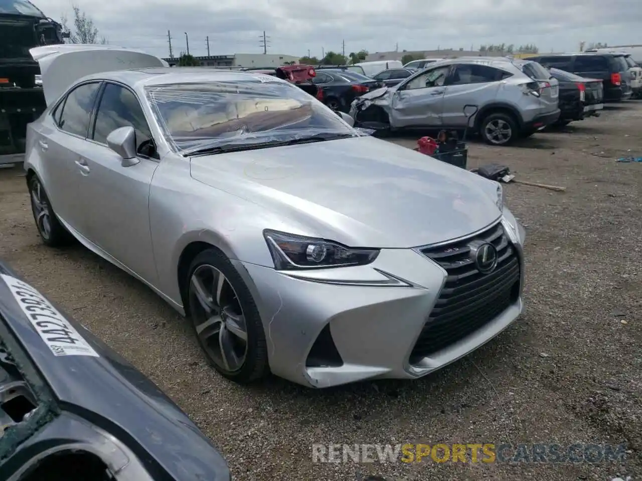 1 Photograph of a damaged car JTHBA1D27K5084572 LEXUS IS 2019