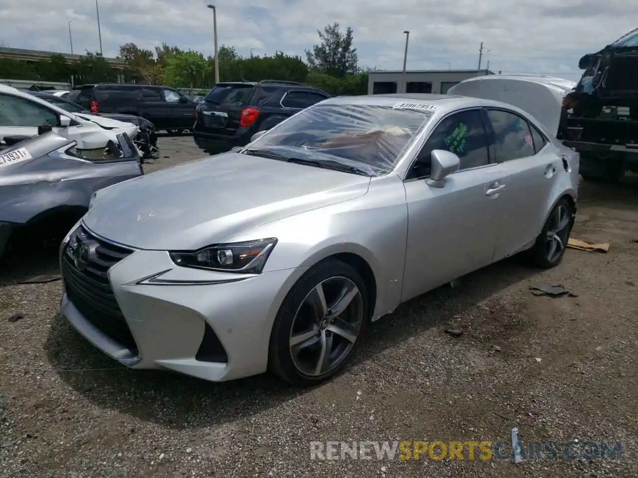 2 Photograph of a damaged car JTHBA1D27K5084572 LEXUS IS 2019