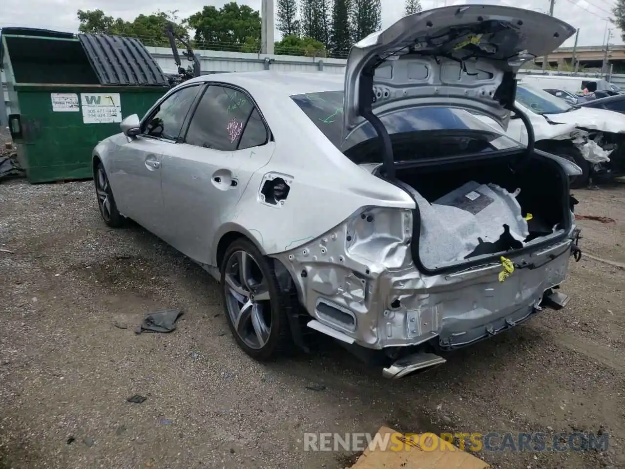 3 Photograph of a damaged car JTHBA1D27K5084572 LEXUS IS 2019