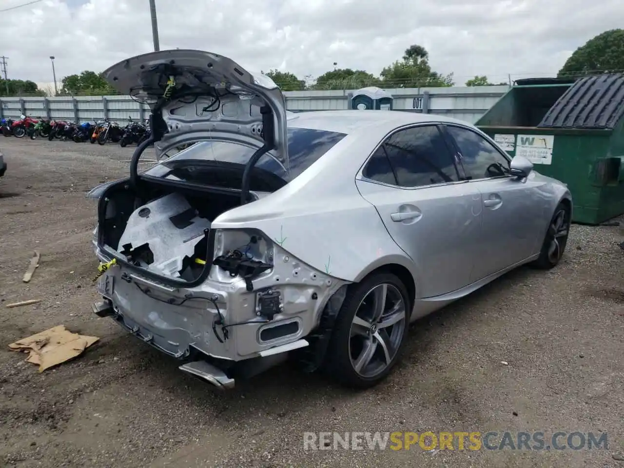 4 Photograph of a damaged car JTHBA1D27K5084572 LEXUS IS 2019