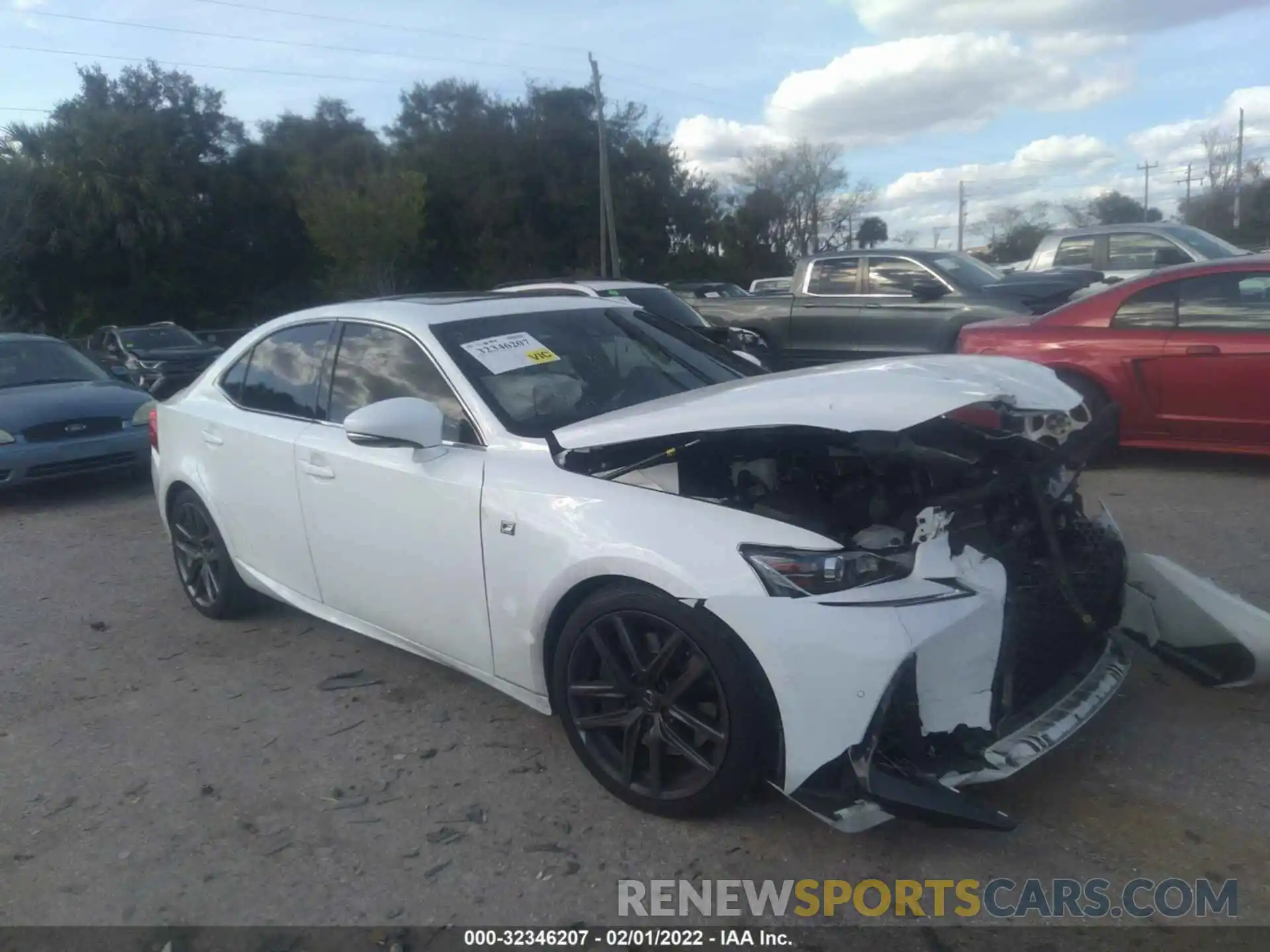 1 Photograph of a damaged car JTHBA1D27K5087245 LEXUS IS 2019