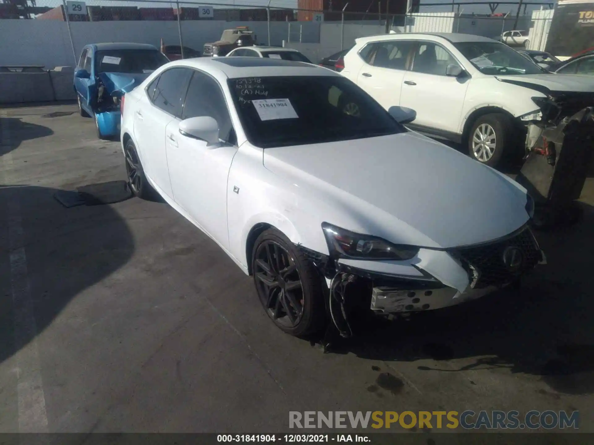 1 Photograph of a damaged car JTHBA1D27K5090405 LEXUS IS 2019