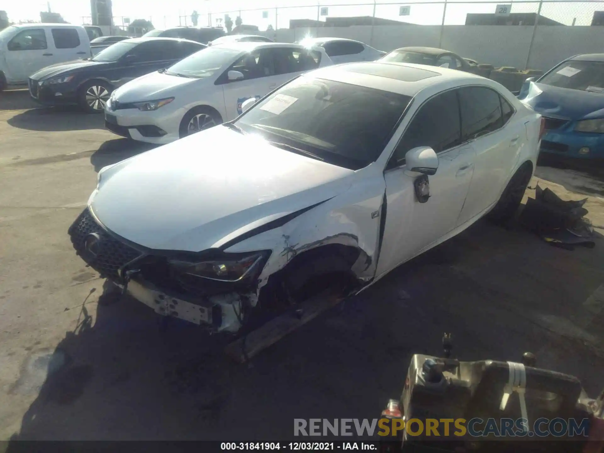 2 Photograph of a damaged car JTHBA1D27K5090405 LEXUS IS 2019