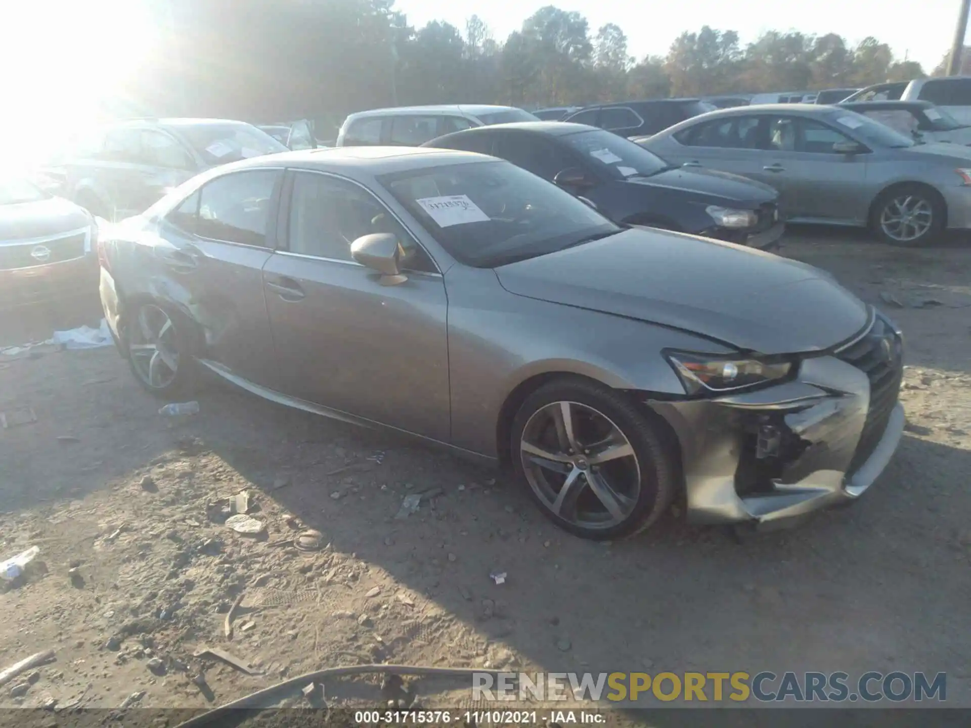 1 Photograph of a damaged car JTHBA1D27K5093496 LEXUS IS 2019