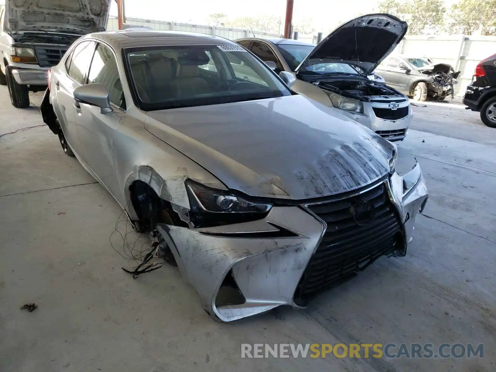 1 Photograph of a damaged car JTHBA1D27K5095748 LEXUS IS 2019