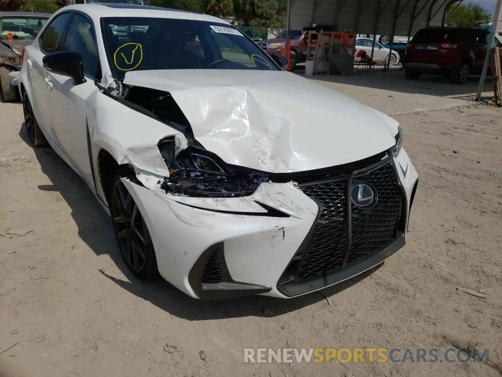 9 Фотография поврежденного автомобиля JTHBA1D27K5095927 LEXUS IS 2019