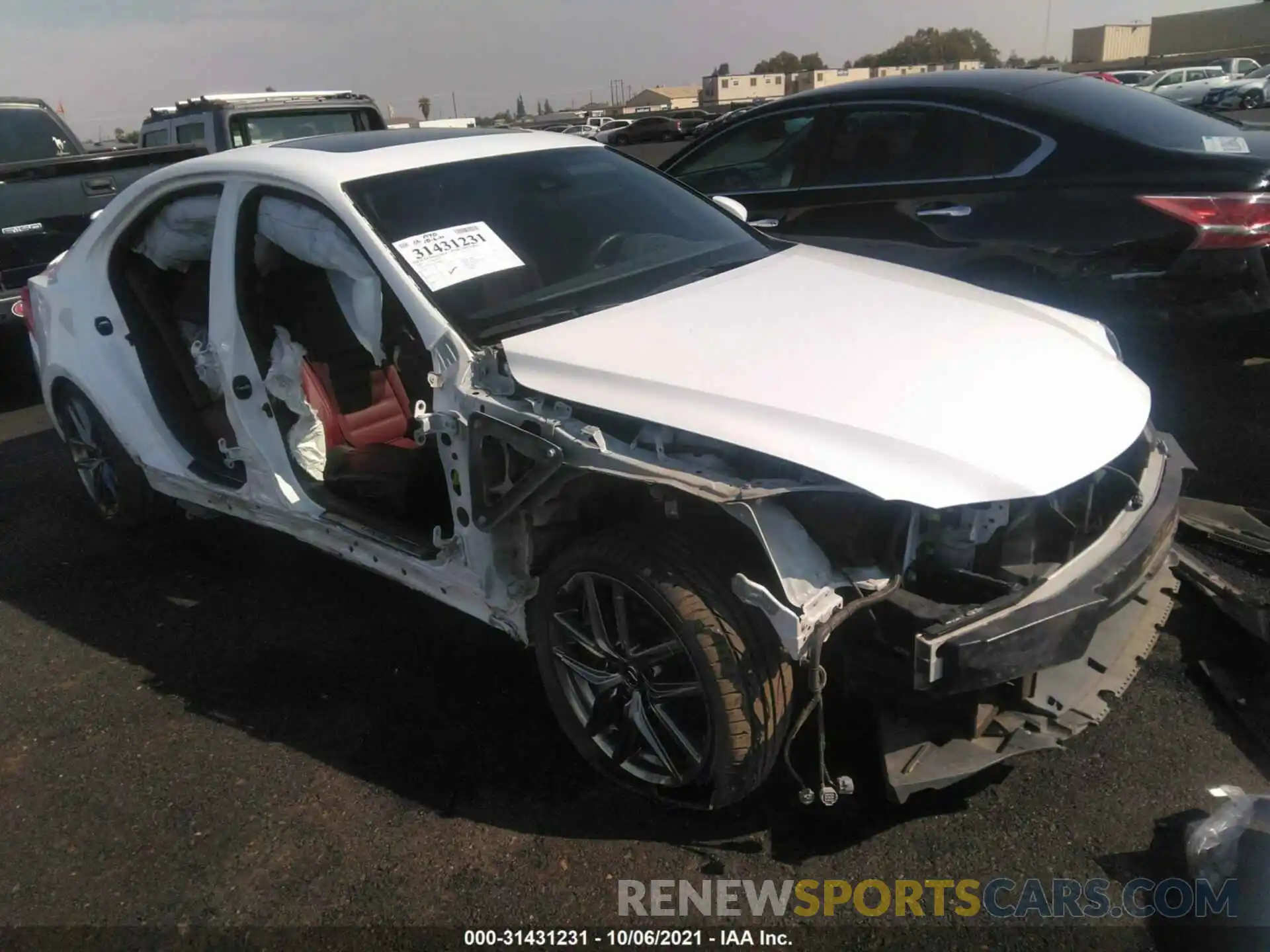 1 Photograph of a damaged car JTHBA1D27K5098293 LEXUS IS 2019