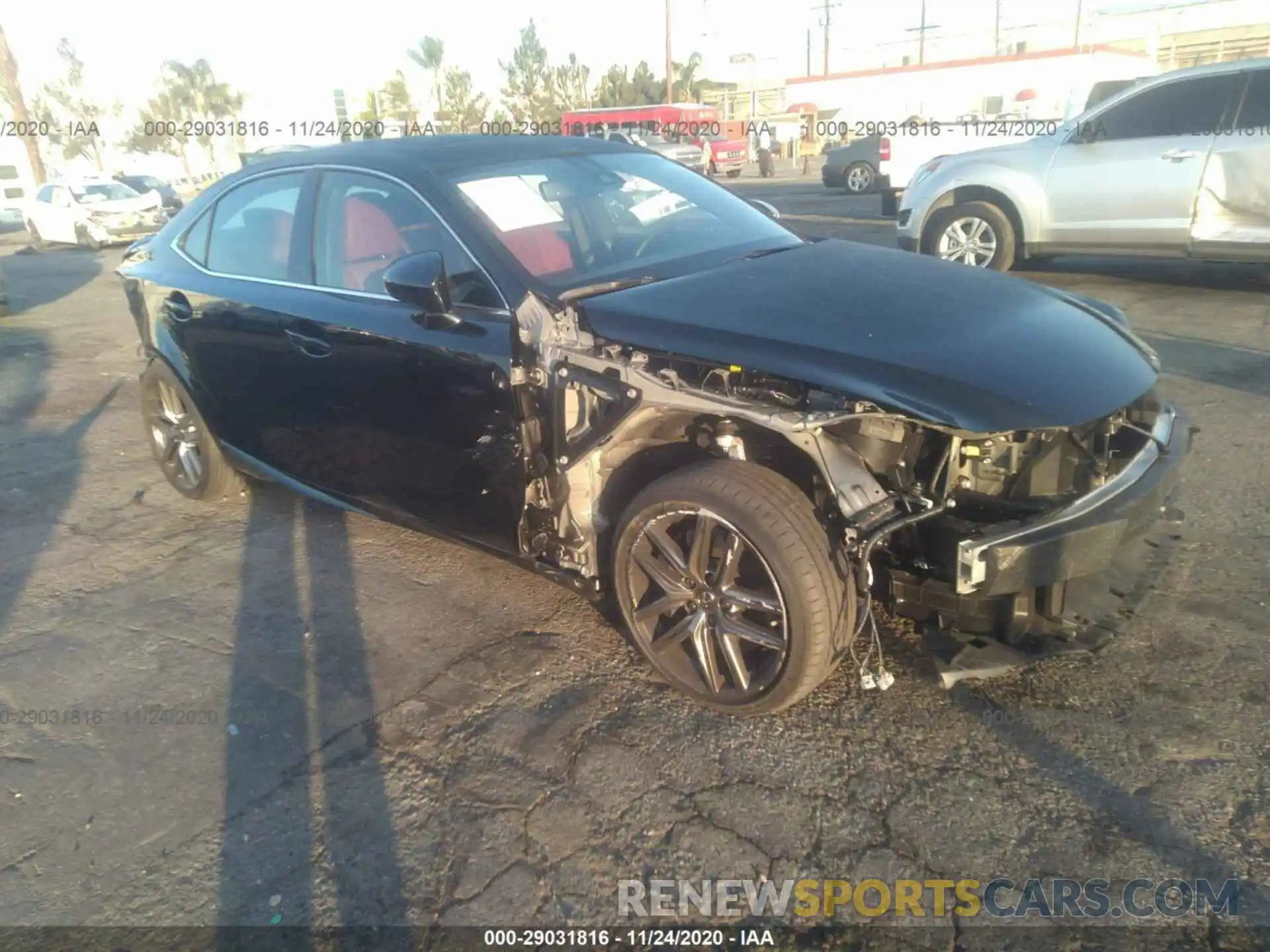 1 Photograph of a damaged car JTHBA1D27K5100818 LEXUS IS 2019