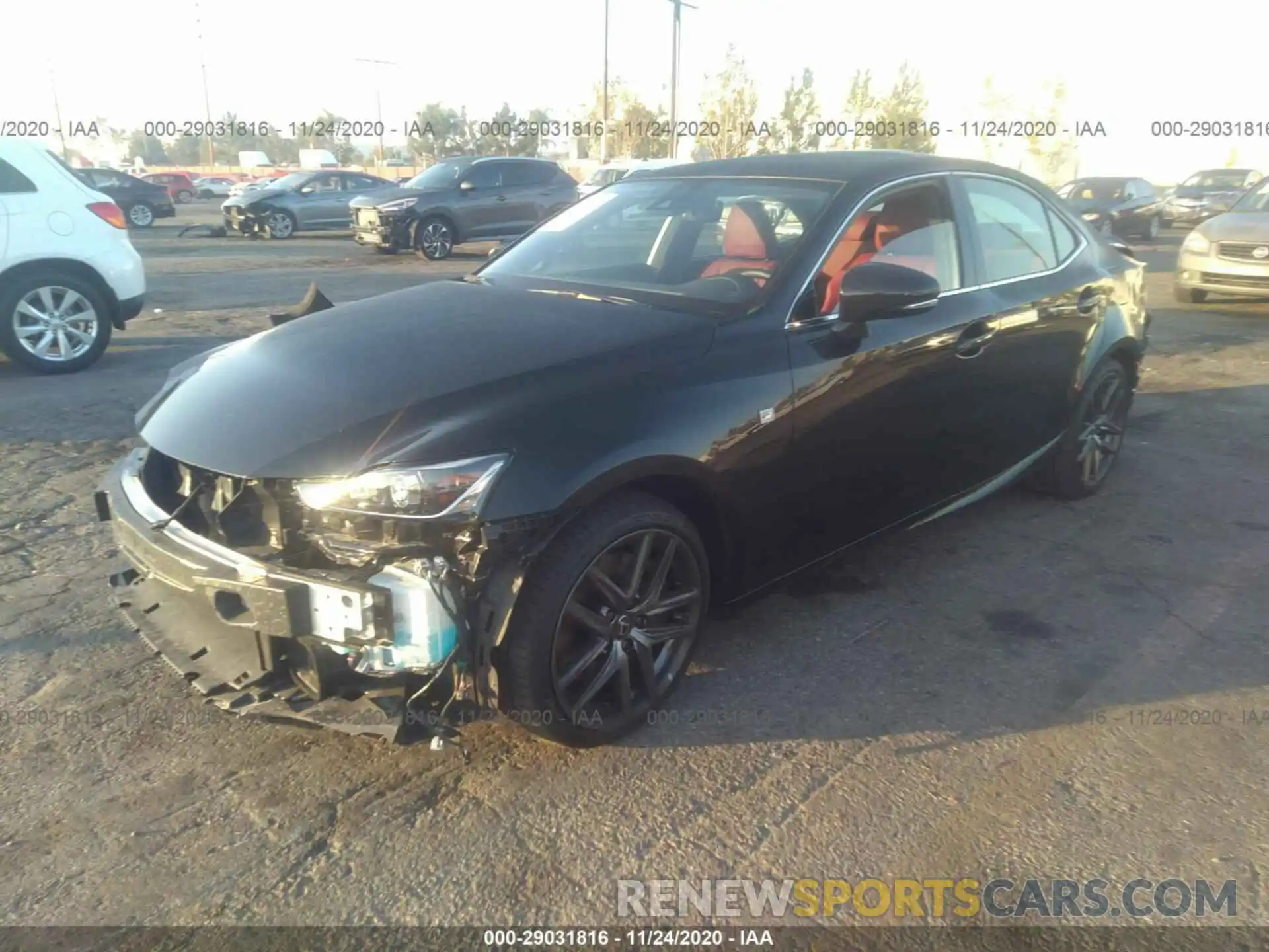 2 Photograph of a damaged car JTHBA1D27K5100818 LEXUS IS 2019