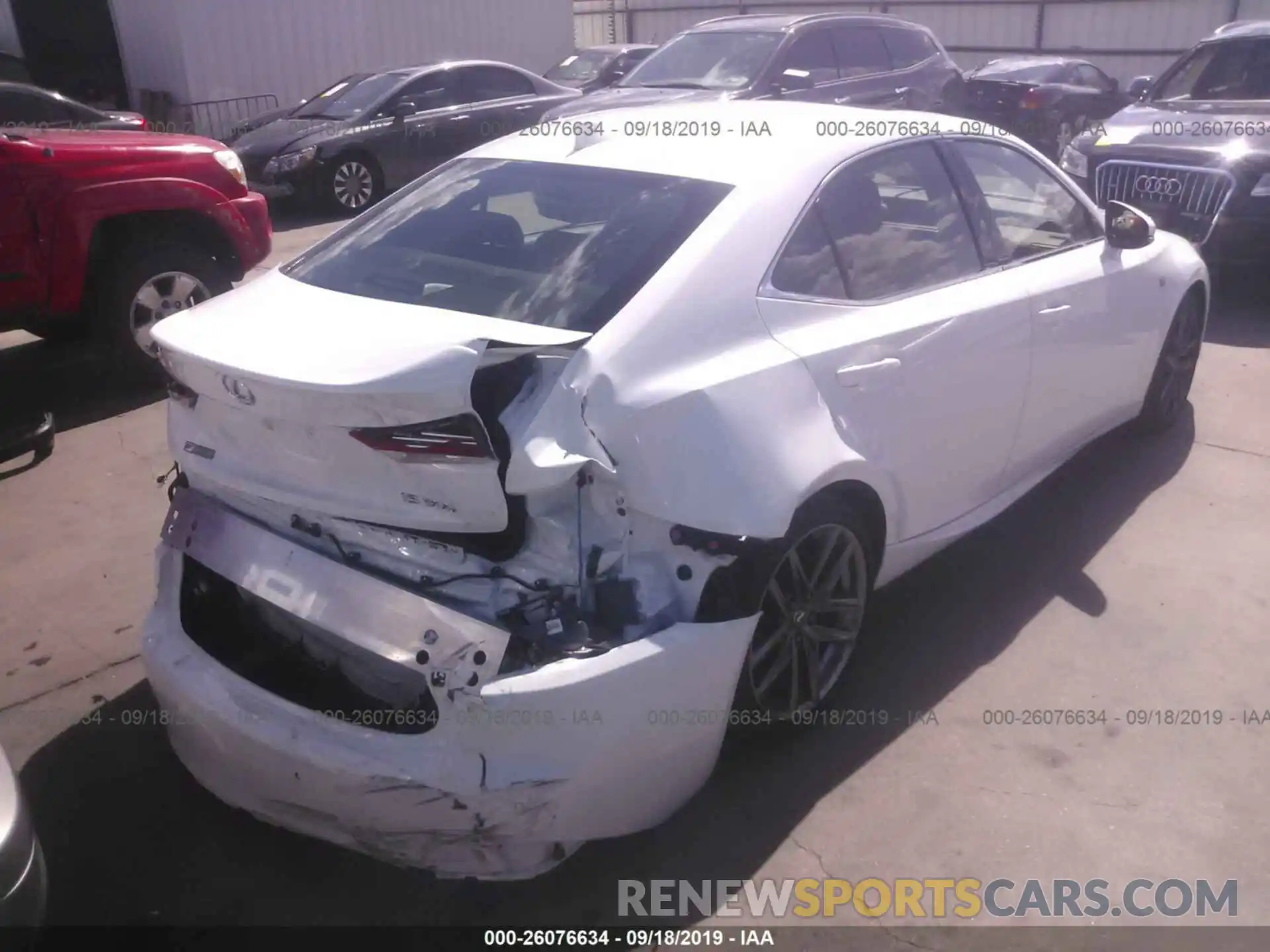 4 Photograph of a damaged car JTHBA1D28K5087500 LEXUS IS 2019