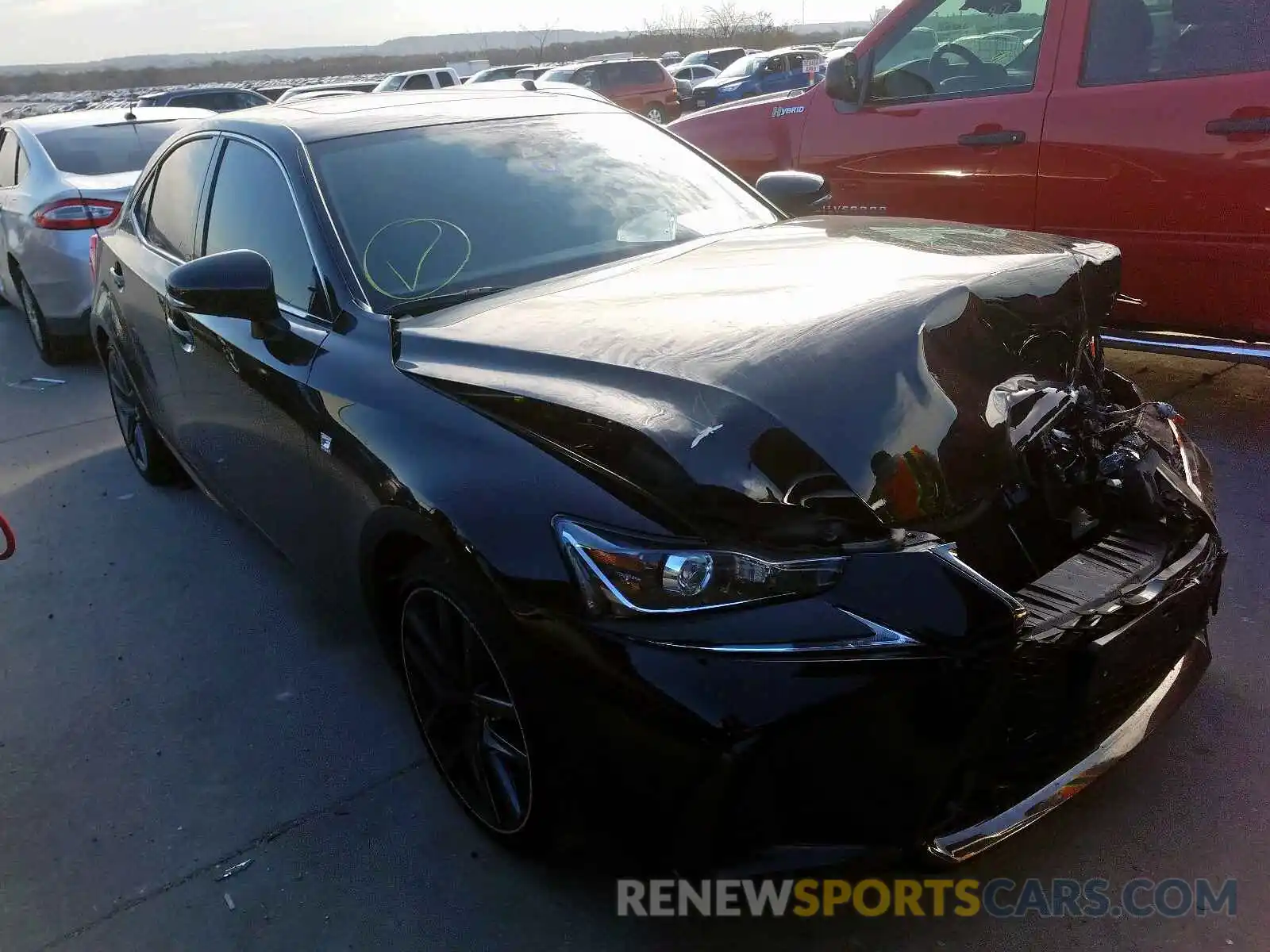 1 Photograph of a damaged car JTHBA1D28K5088985 LEXUS IS 2019