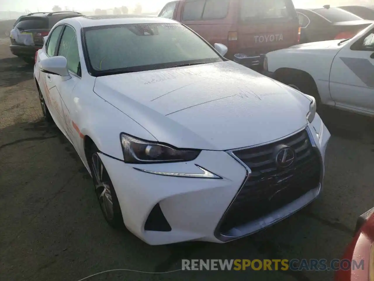 1 Photograph of a damaged car JTHBA1D28K5091997 LEXUS IS 2019