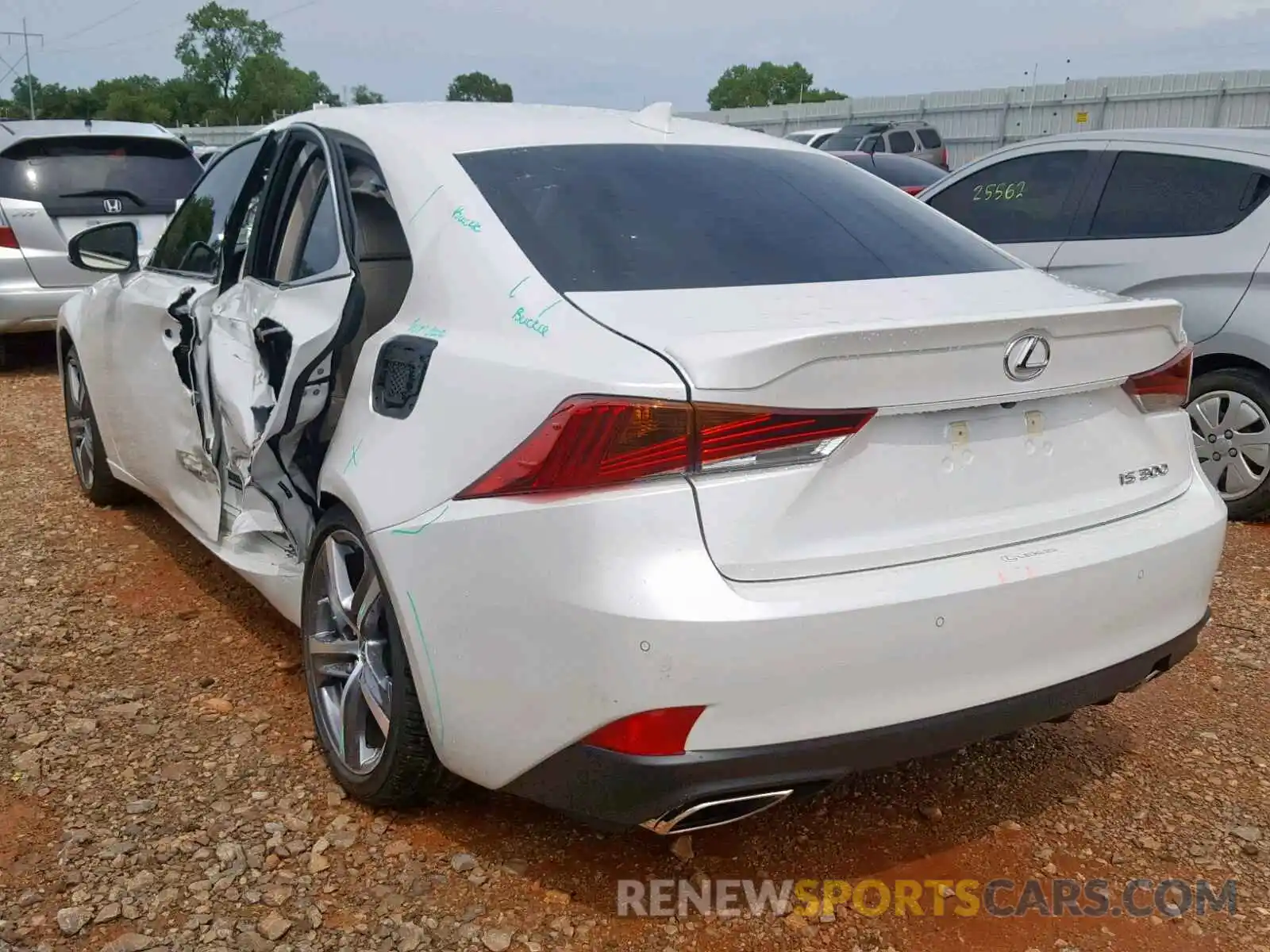 3 Photograph of a damaged car JTHBA1D28K5092017 LEXUS IS 2019