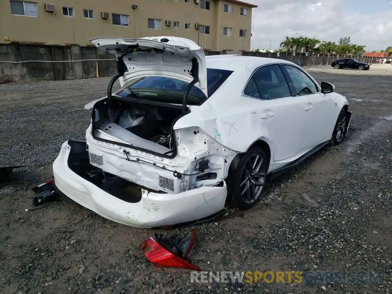 4 Photograph of a damaged car JTHBA1D28K5093846 LEXUS IS 2019