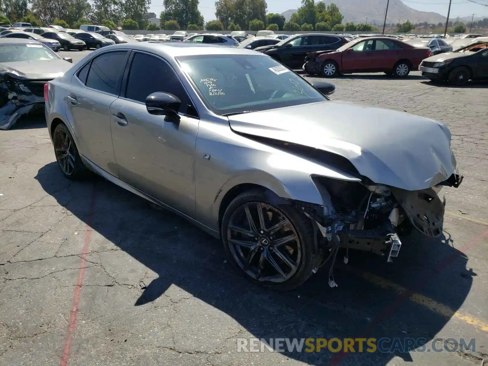 1 Photograph of a damaged car JTHBA1D28K5093989 LEXUS IS 2019