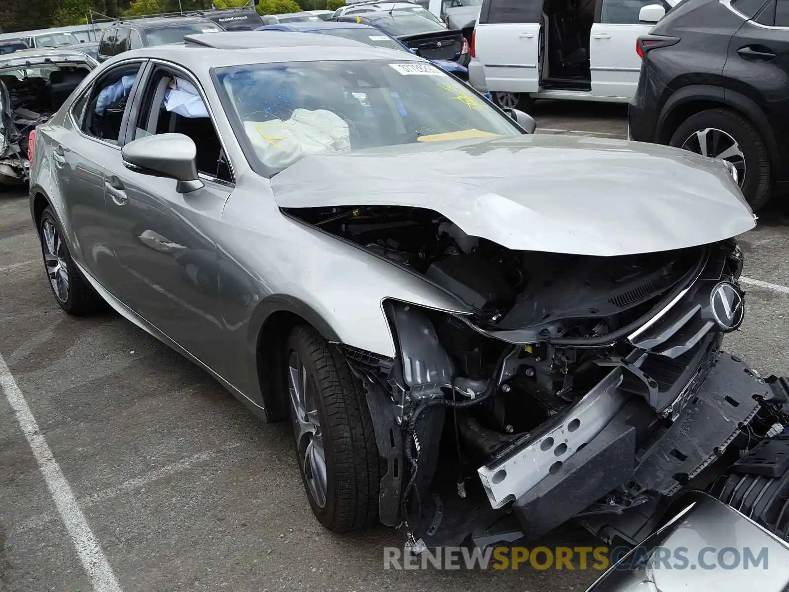 1 Photograph of a damaged car JTHBA1D28K5095774 LEXUS IS 2019