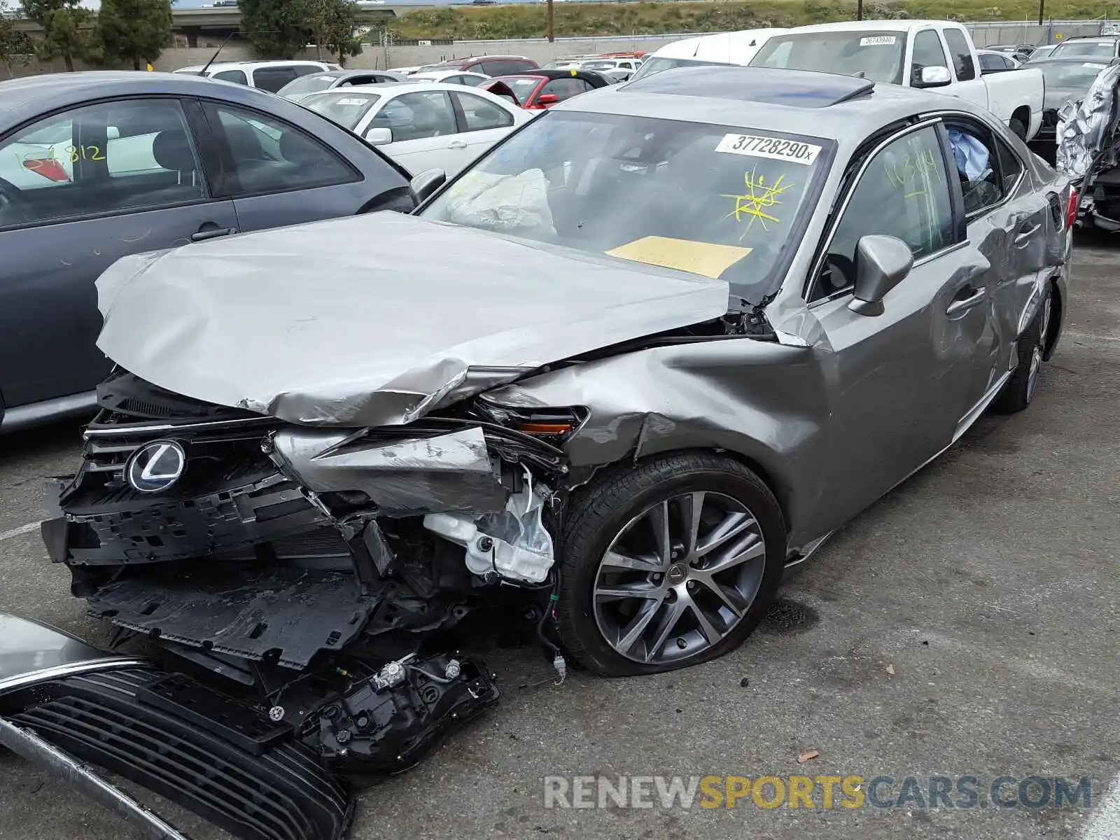 2 Photograph of a damaged car JTHBA1D28K5095774 LEXUS IS 2019