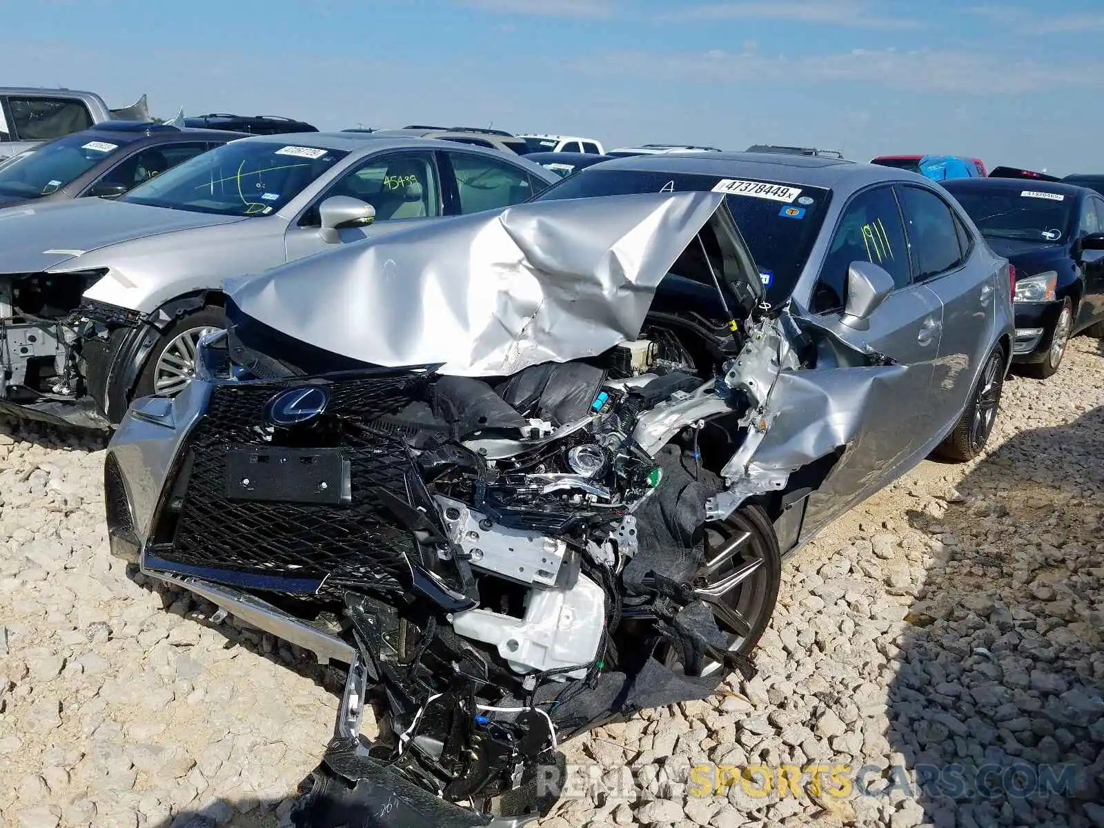 2 Photograph of a damaged car JTHBA1D28K5096259 LEXUS IS 2019