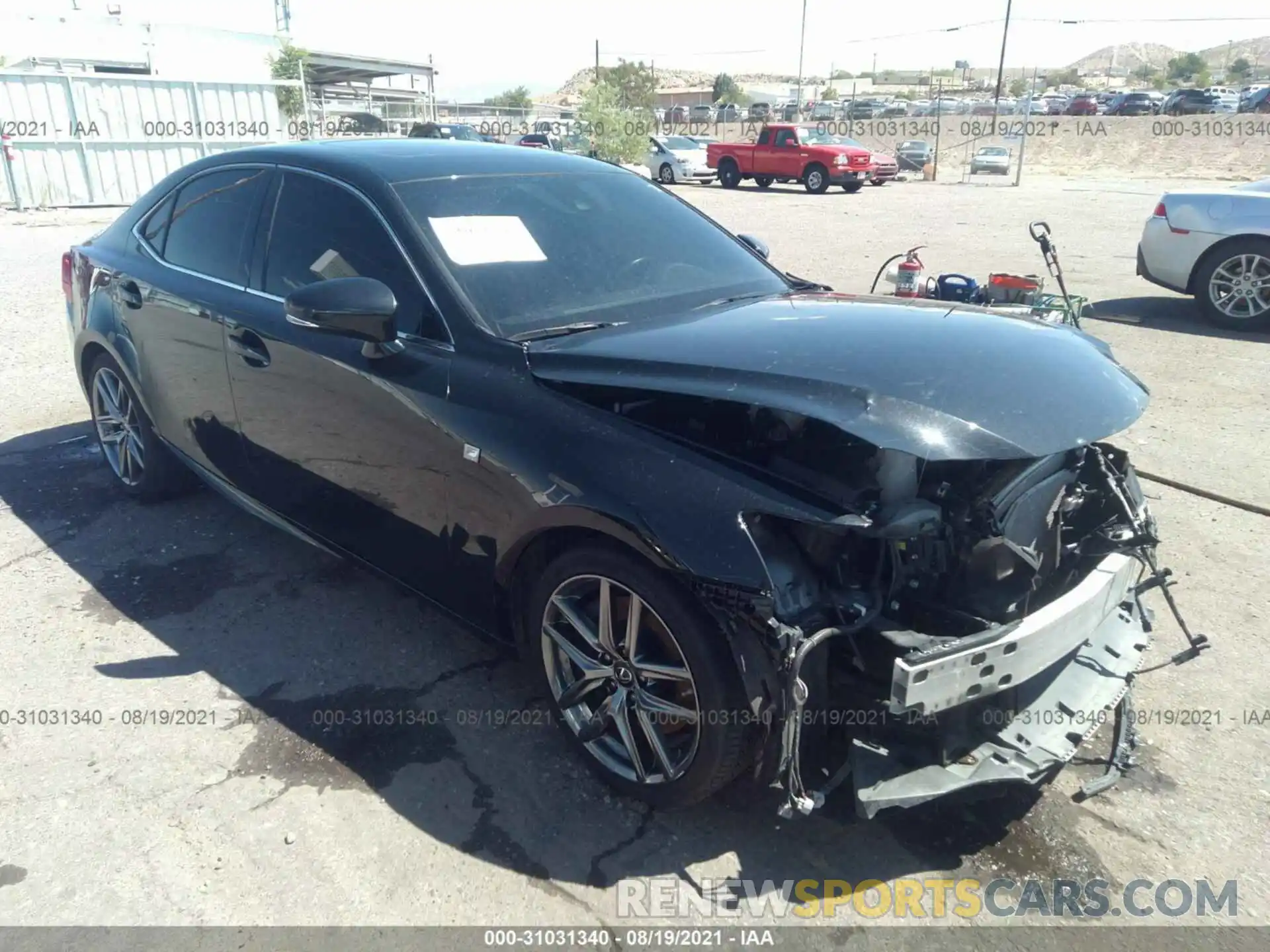 1 Photograph of a damaged car JTHBA1D28K5096780 LEXUS IS 2019