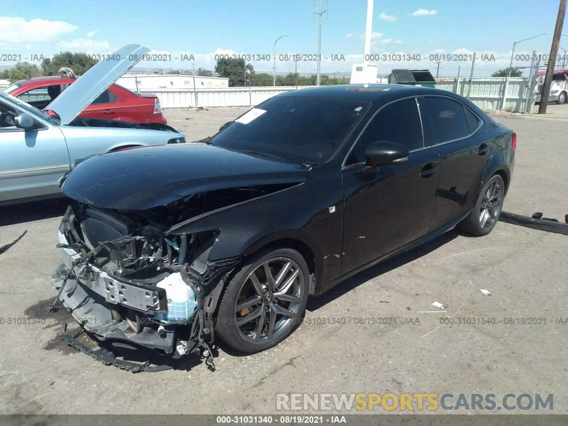 2 Photograph of a damaged car JTHBA1D28K5096780 LEXUS IS 2019