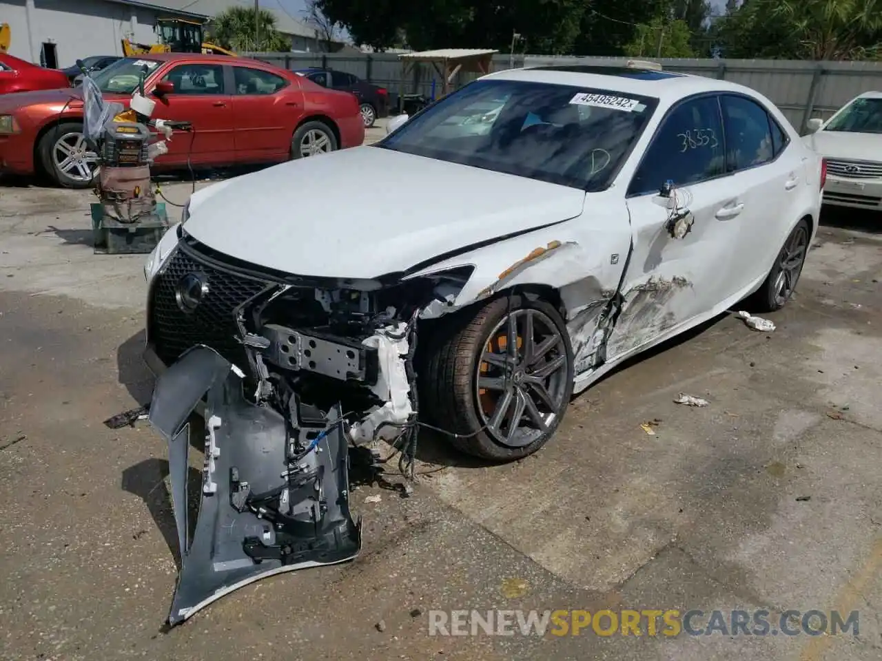 2 Photograph of a damaged car JTHBA1D28K5097363 LEXUS IS 2019