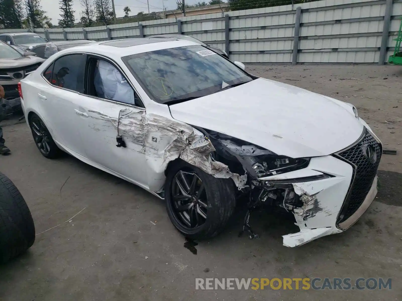 1 Photograph of a damaged car JTHBA1D28K5097587 LEXUS IS 2019