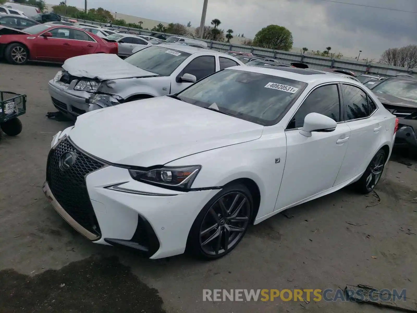 2 Photograph of a damaged car JTHBA1D28K5097587 LEXUS IS 2019