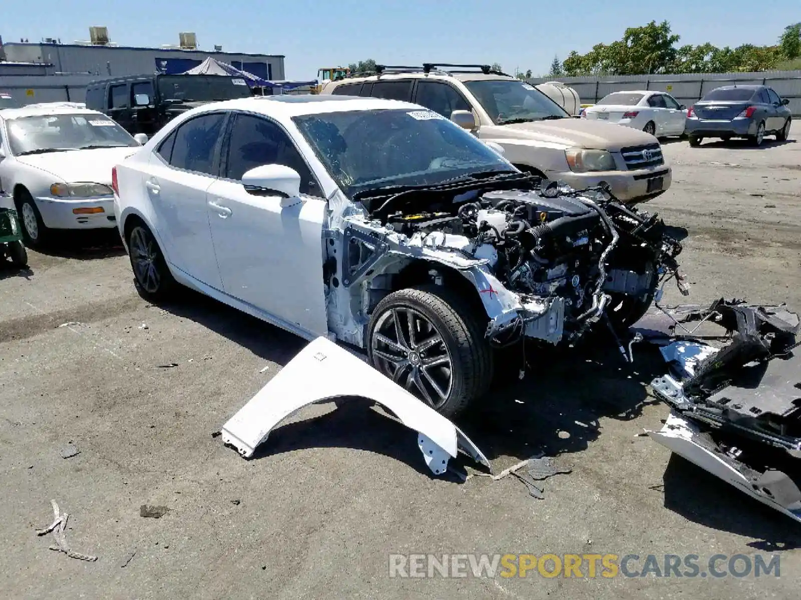 1 Photograph of a damaged car JTHBA1D28K5098528 LEXUS IS 2019