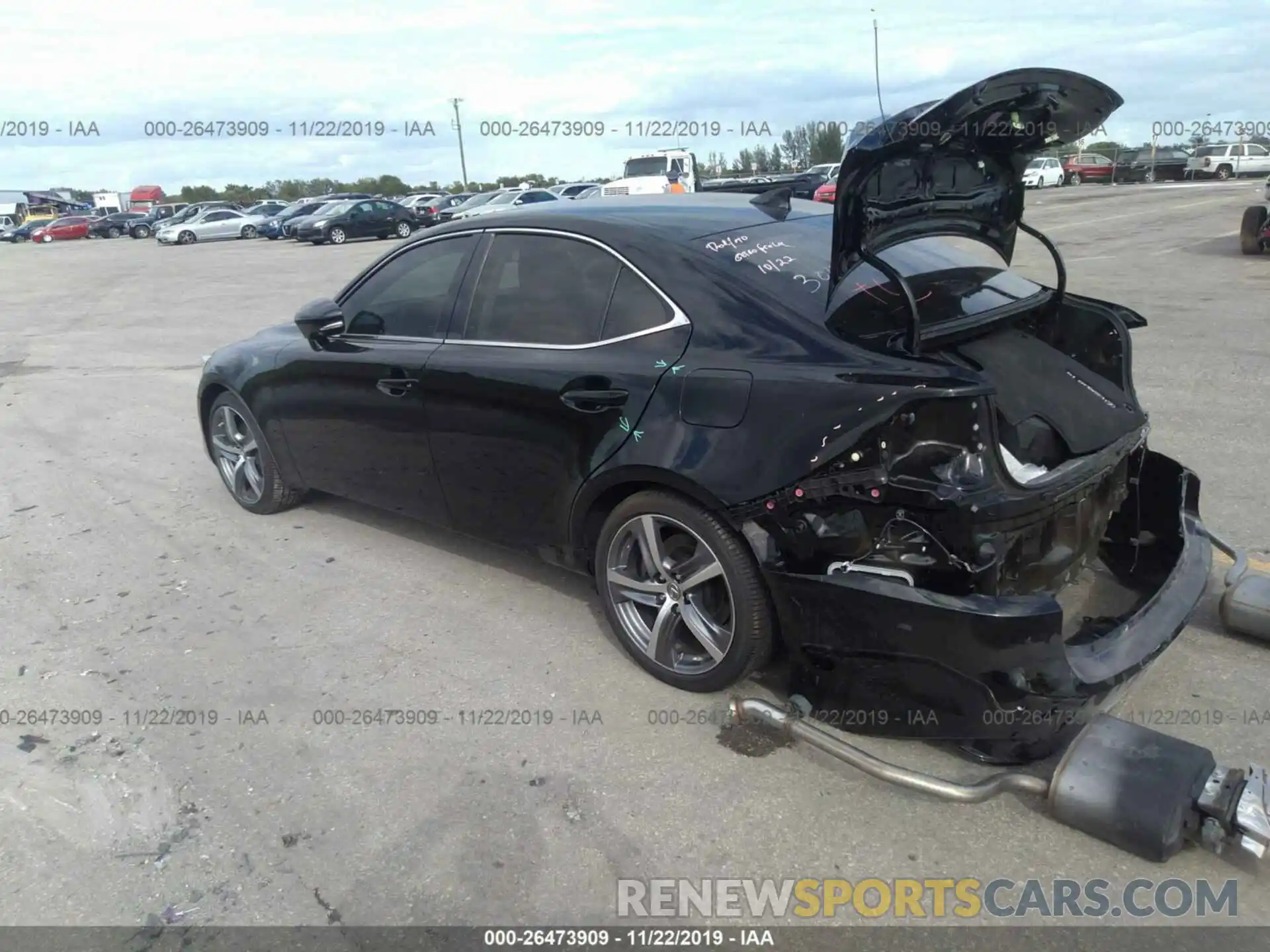 3 Photograph of a damaged car JTHBA1D29K5084296 LEXUS IS 2019