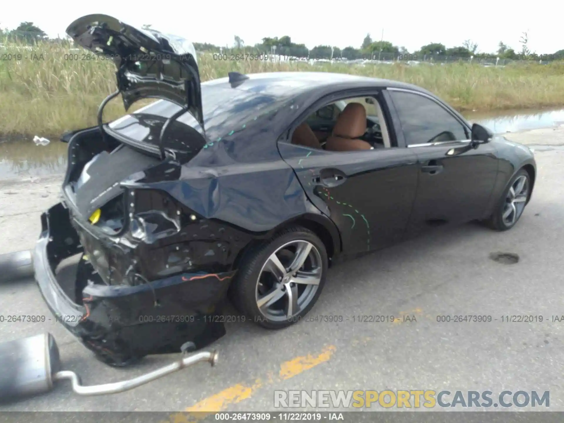 4 Photograph of a damaged car JTHBA1D29K5084296 LEXUS IS 2019