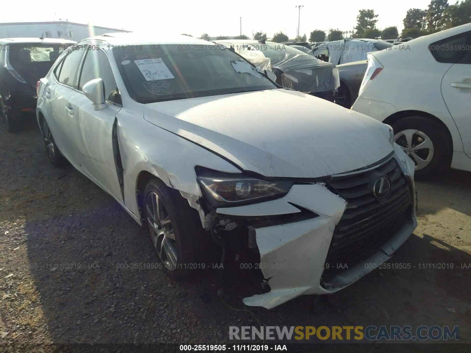 1 Photograph of a damaged car JTHBA1D29K5086209 LEXUS IS 2019