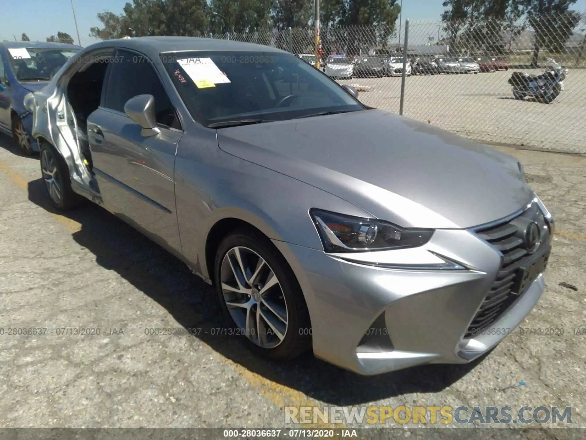 1 Photograph of a damaged car JTHBA1D29K5086520 LEXUS IS 2019