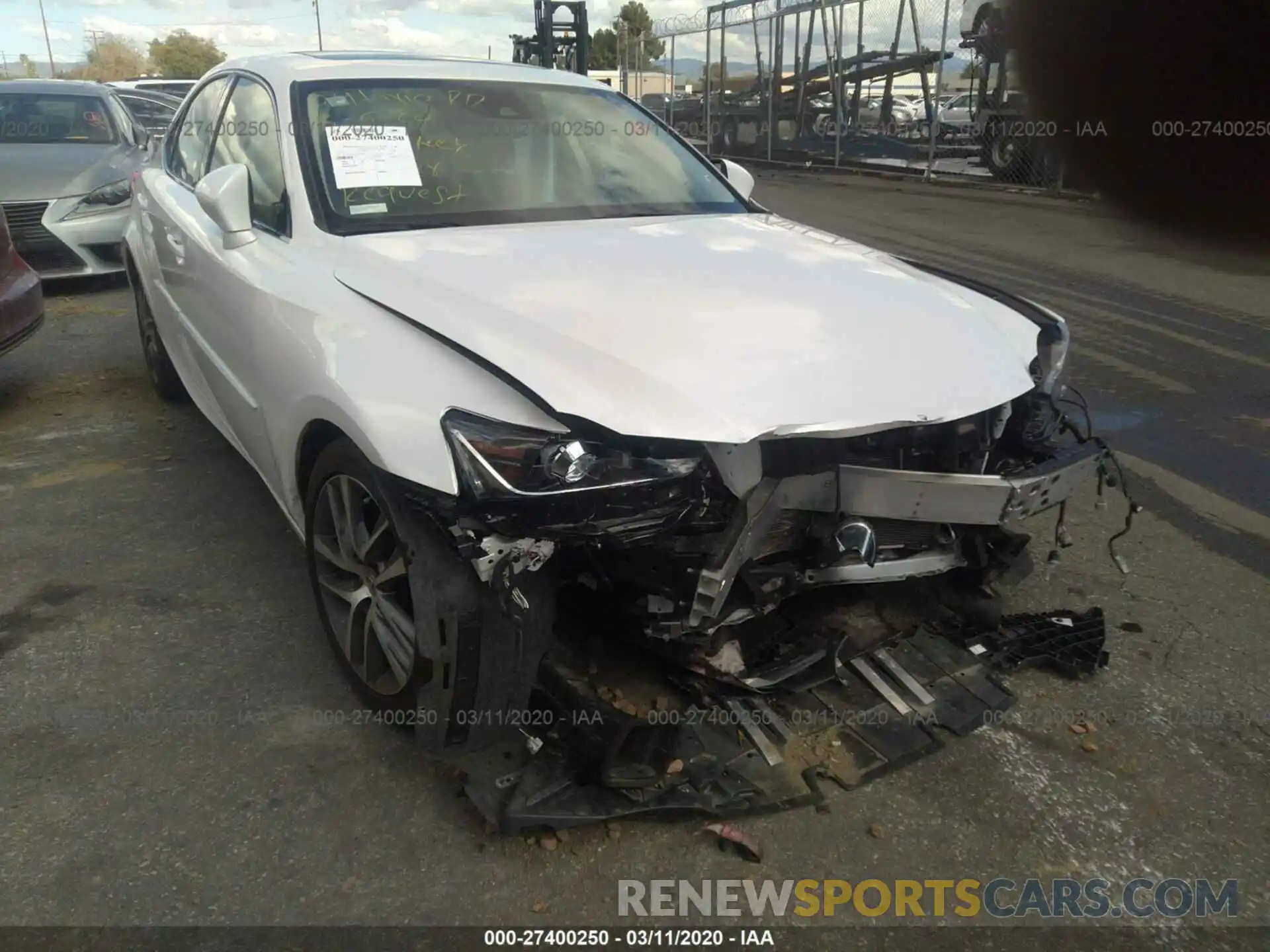 1 Photograph of a damaged car JTHBA1D29K5086842 LEXUS IS 2019