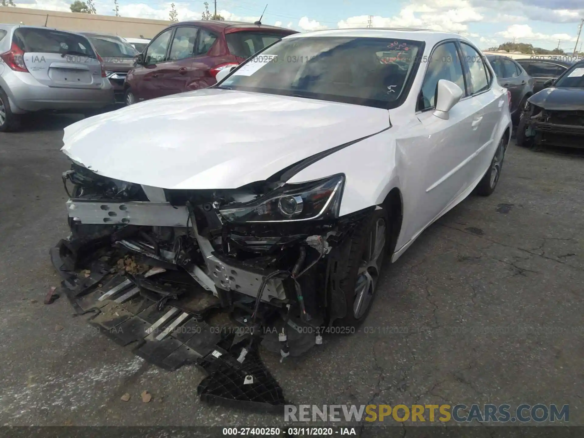 2 Photograph of a damaged car JTHBA1D29K5086842 LEXUS IS 2019